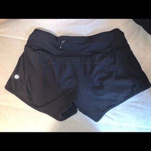 Lululemon black speed shorts